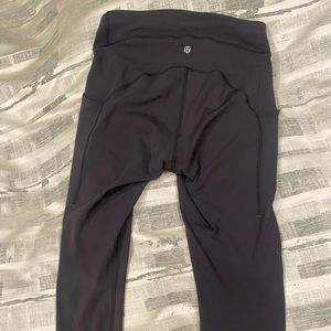 Size 8 Black Lululemon leggings 26inch inseam